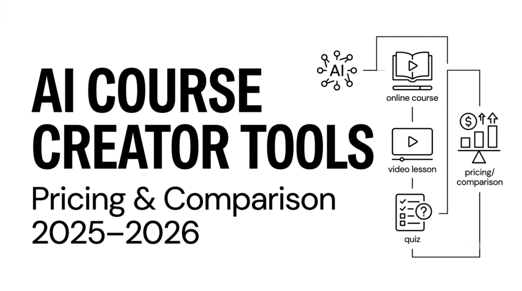 AI Course Creator Tool Comparison Pricing, Features & Differences in 2025–2026